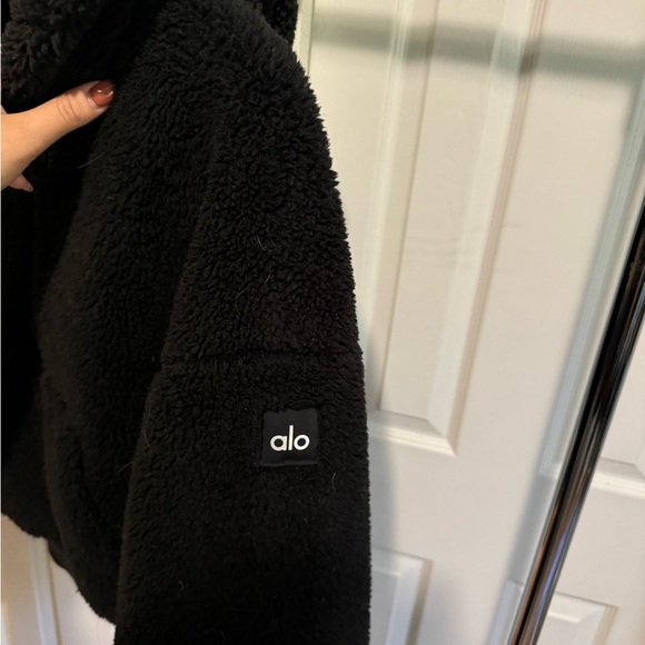 ALO YOGA STREETSIDE SHERPA HALF ZIP PULLOVER - Picture 7 of 8